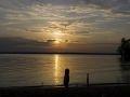 Photos of a Lake Petenwell Sunset on a Sandy Beach!